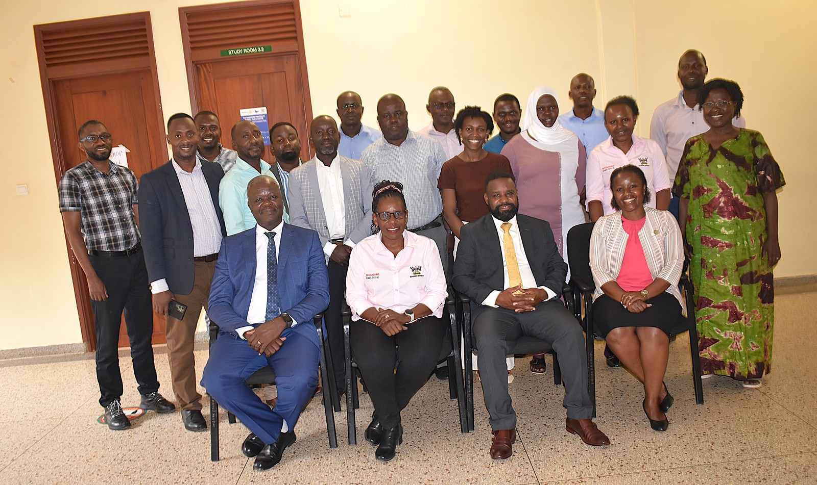 Participants pose for a group photo at the End of Project Workshop held 31st July 2026 at Makerere University. End of Project Workshop for “Strengthening Education and Research Capacity for Enhancing Biodiversity Conservation and Sustainable Natural Resources Use,” Makerere University, in partnership with Rhine-Waal University of Applied Sciences (Germany) and the Central University of Technology (South Africa), 31st July 2026, Kampala Uganda, East Africa.