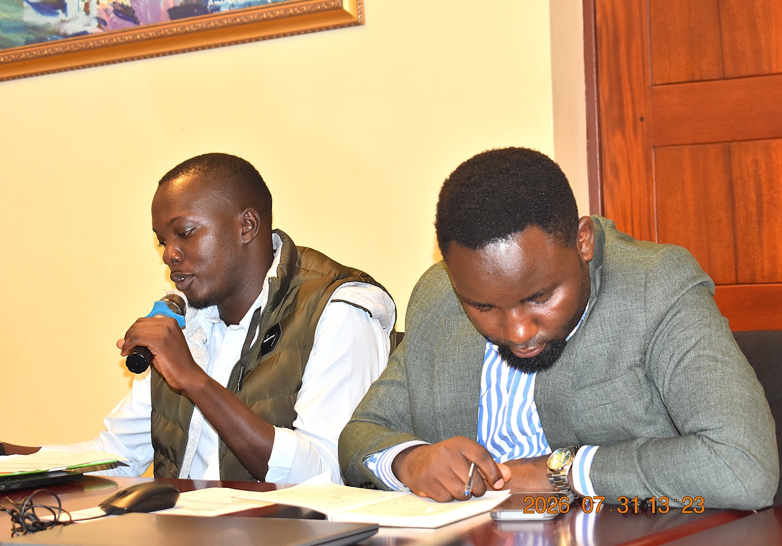 Mr. Wamani Junior, Innovations Officer at Tree Talk Plus Uganda sharing views on how academia-industry partnerships can be leveraged to strengthen biodiversity conservation training. End of Project Workshop for “Strengthening Education and Research Capacity for Enhancing Biodiversity Conservation and Sustainable Natural Resources Use,” Makerere University, in partnership with Rhine-Waal University of Applied Sciences (Germany) and the Central University of Technology (South Africa), 31st July 2026, Kampala Uganda, East Africa.