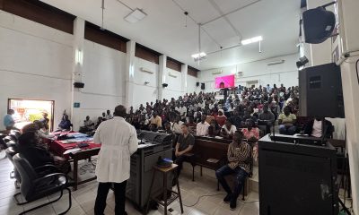 The MakCHS Orientation Opening Ceremony in the Davies Lecture Theatre on 4th August 2026. Opening session of the Makerere University College of Health Sciences (MakCHS) Freshers' Orientation Ceremony, 4th August 2026, Davies Lecture Theatre, Mulago Hospital Complex, Kampala Uganda, East Africa.