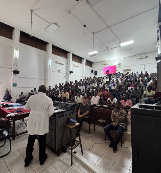 The MakCHS Orientation Opening Ceremony in the Davies Lecture Theatre on 4th August 2026. Opening session of the Makerere University College of Health Sciences (MakCHS) Freshers' Orientation Ceremony, 4th August 2026, Davies Lecture Theatre, Mulago Hospital Complex, Kampala Uganda, East Africa.
