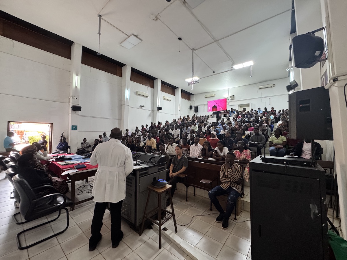 The MakCHS Orientation Opening Ceremony in the Davies Lecture Theatre on 4th August 2026. Opening session of the Makerere University College of Health Sciences (MakCHS) Freshers' Orientation Ceremony, 4th August 2026, Davies Lecture Theatre, Mulago Hospital Complex, Kampala Uganda, East Africa.