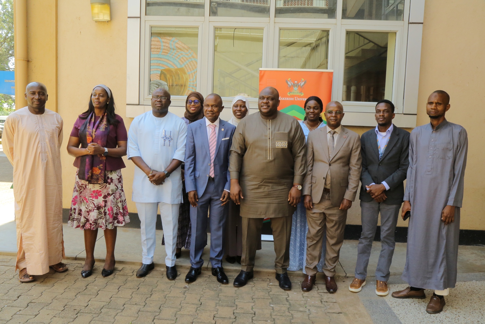 Prof. Edward Bbaale and Prof. Eria Hisali pose for a group photo with Mr Baboucarr Jobe, his delegation and officials on 28th August 2026. Public Investment Management (PIM) Centre of Excellence hosts high-level delegation from The Gambia led by Mr Baboucarr Jobe, Permanent Secretary in The Gambia’s Ministry of Finance, 28th August 2026, Makerere University, Kampala Uganda, East Africa.