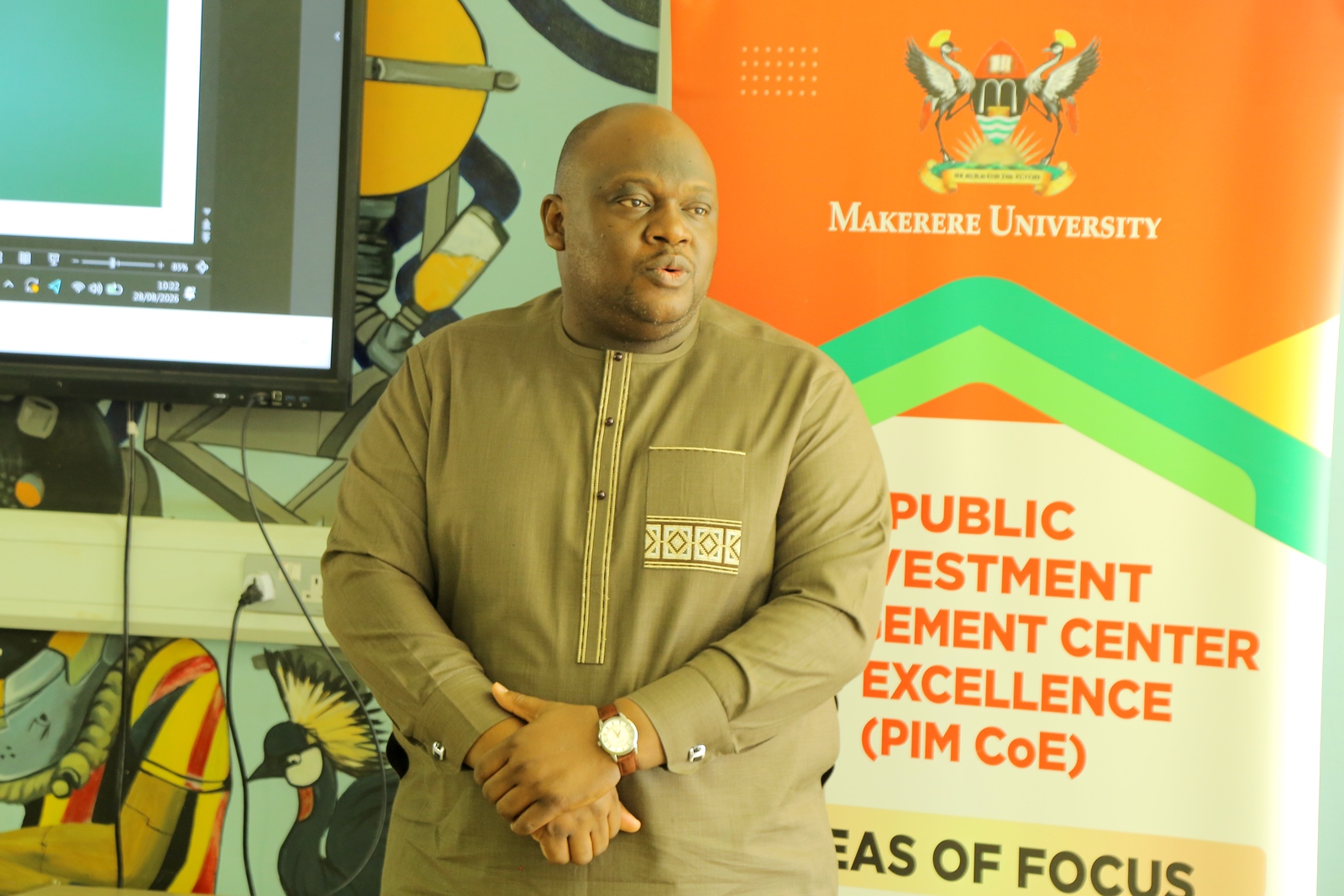 Mr Baboucarr Jobe. Public Investment Management (PIM) Centre of Excellence hosts high-level delegation from The Gambia led by Mr Baboucarr Jobe, Permanent Secretary in The Gambia’s Ministry of Finance, 28th August 2026, Makerere University, Kampala Uganda, East Africa.