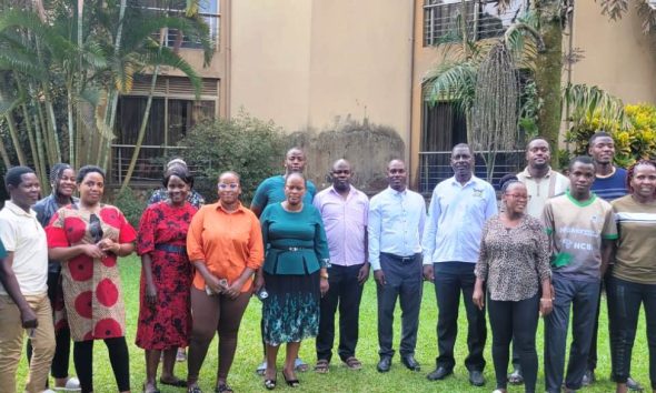Director of the Directorate of Graduate Training, Prof. Julius Kikooma (C) with his staff at the Retreat. Directorate of Graduate Training (DGT) Makerere University three-day strategic planning retreat, July 29–31, 2026, Royal Suites Hotel, Bugolobi, Kampala Uganda, East Africa.