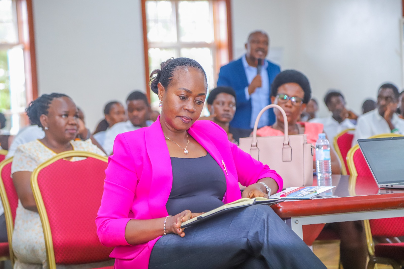 Dr. Winifred Kabumbuli. More than 60 Student Safeguarding Champions have undergo intensive training to strengthen efforts aimed at preventing abuse, promoting inclusion and creating a safer learning environment for all students, 31st July 2026, Senior Common Room, Main Building, Makerere University, Kampala Uganda, East Africa.