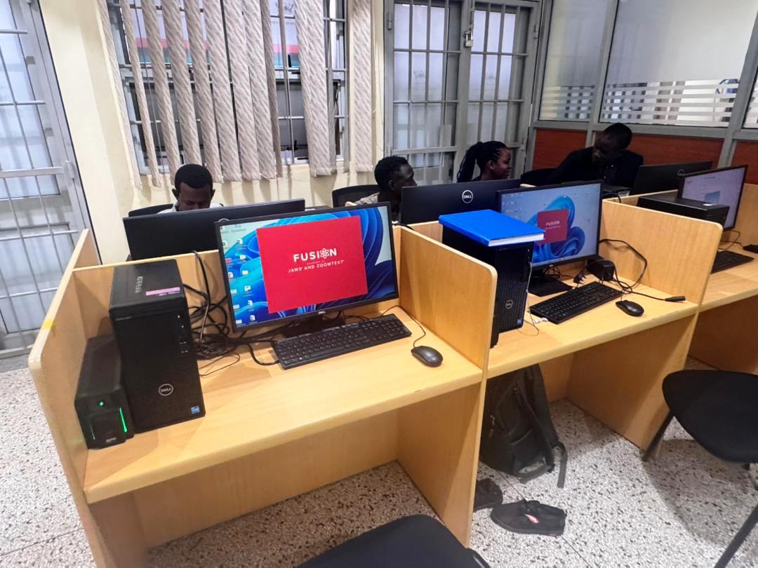 Assistive devices in the Disability Support Centre. 60 students with disabilities trained on use of assistive technology to help them navigate studies and university life with fewer barriers, organized by Dean of Students’ Office in partnership with the Mastercard Foundation Scholars Program at Makerere University and the Makerere University Disabled Students Association (MUDSA), 22nd August 2026, Disability Support Centre, Makerere University, Kampala Uganda, East Africa.
