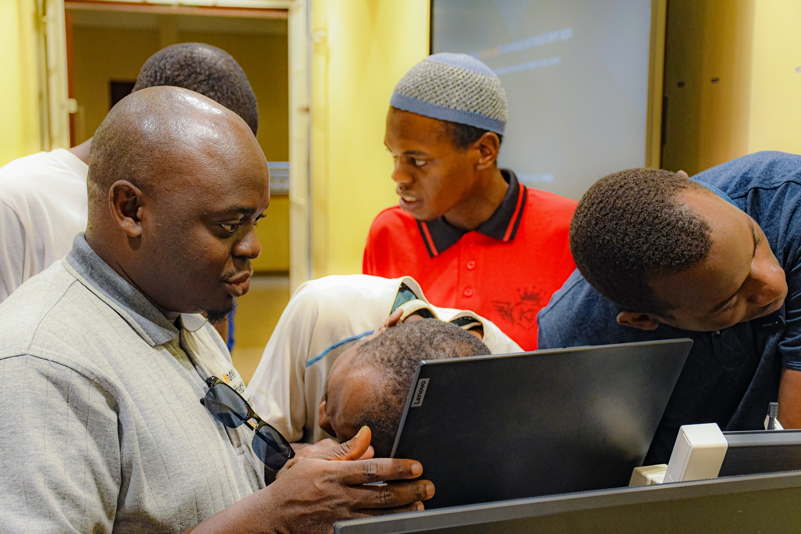 Up close with students with disabilities during the training. 60 students with disabilities trained on use of assistive technology to help them navigate studies and university life with fewer barriers, organized by Dean of Students’ Office in partnership with the Mastercard Foundation Scholars Program at Makerere University and the Makerere University Disabled Students Association (MUDSA), 22nd August 2026, Disability Support Centre, Makerere University, Kampala Uganda, East Africa.