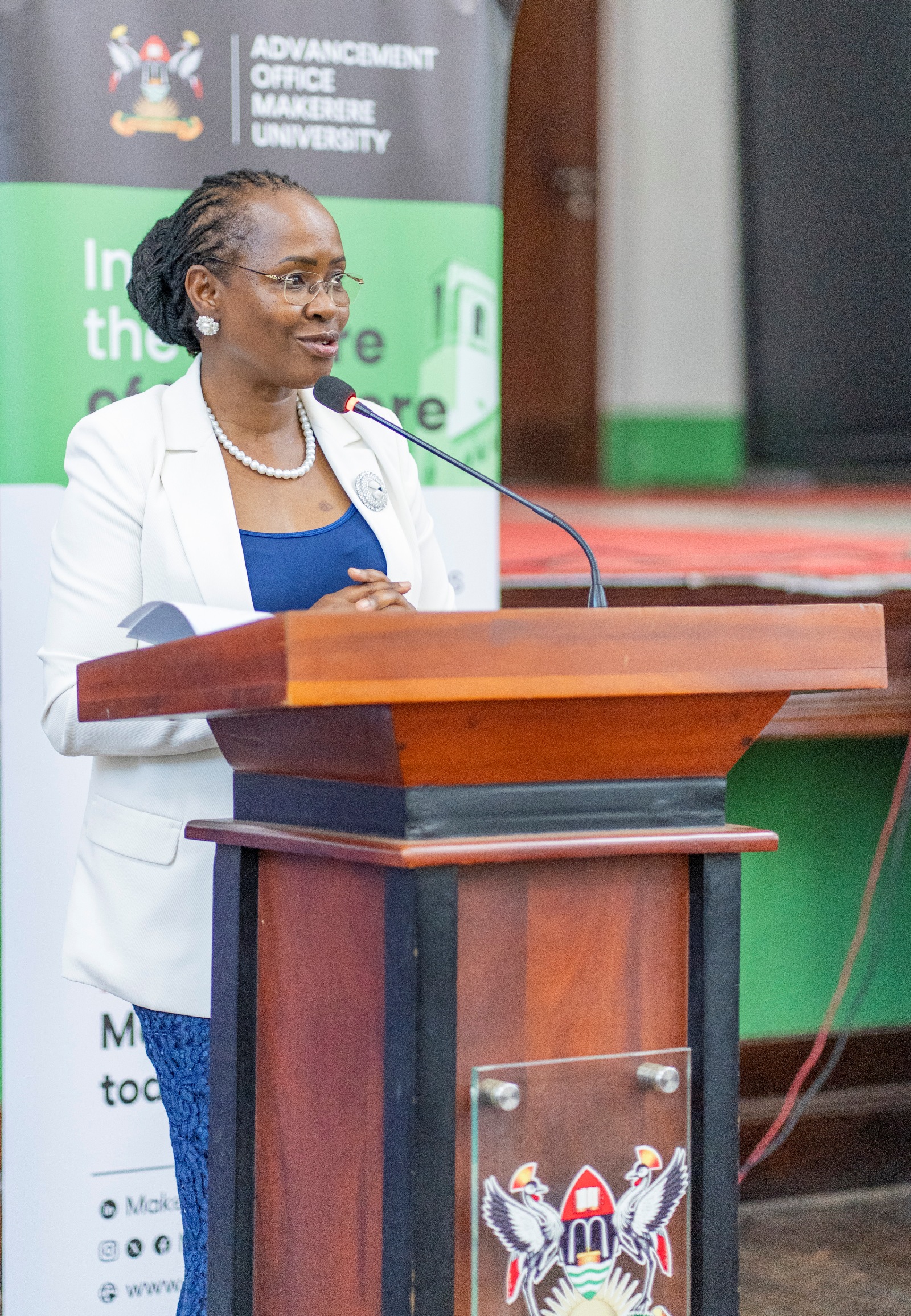 Prof. Sarah Ssali. East African Universities Debate Championships 2026 (EAUDC ZAABU) Closing Ceremony, 31st July 2026, Main Hall, Makerere University, Kampala Uganda.
