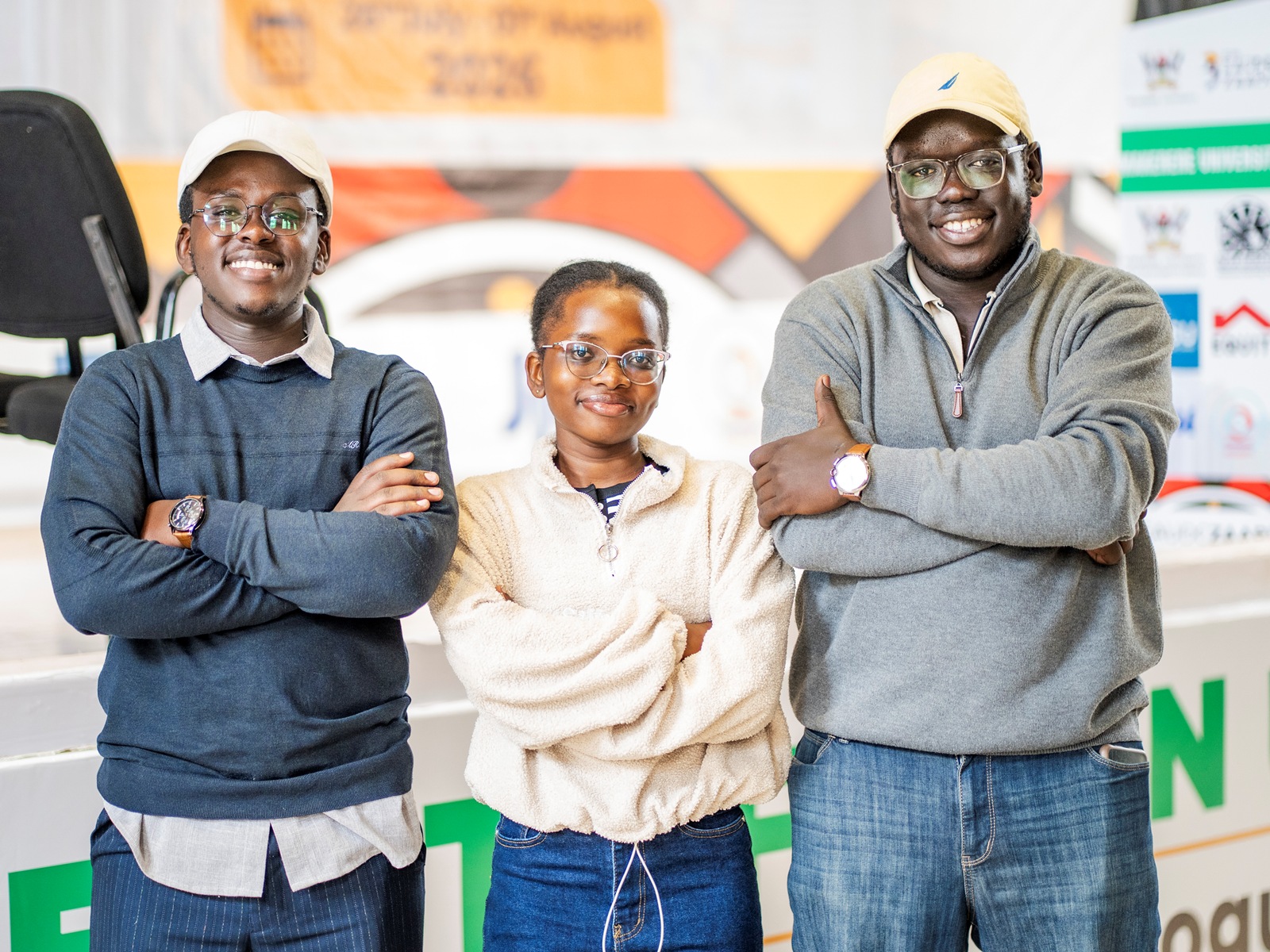 Some of the smiles that lit up EAUDC Zaabu. East African Universities Debate Championships 2026 (EAUDC ZAABU) Closing Ceremony, 31st July 2026, Main Hall, Makerere University, Kampala Uganda.
