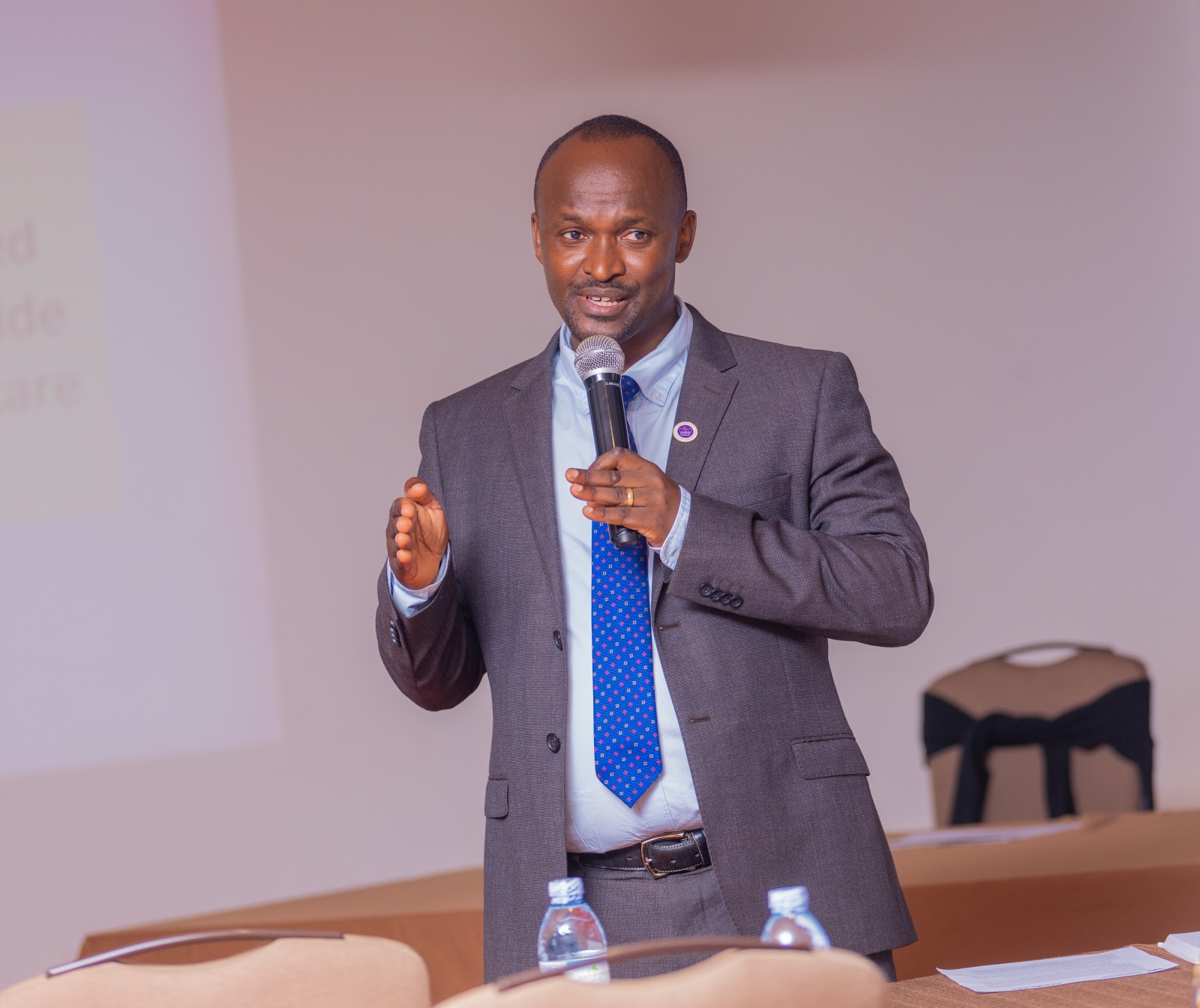 Dr. Raymond Tweheyo. Makerere University School of Public Health (MakSPH) Wellcome Trust through a 2023–2029 Discovery Award-funded Future of Africa’s First Referral Hospitals: Innovation and Care (AFRHiCARE) research initiative stakeholders from five first-referral hospitals in Uganda meeting to review research findings, reflect on persistent challenges and identify practical solutions to strengthen hospital performance and quality of care, 13th August 2026, Kabira Country Club, Kampala Uganda, East Africa.
