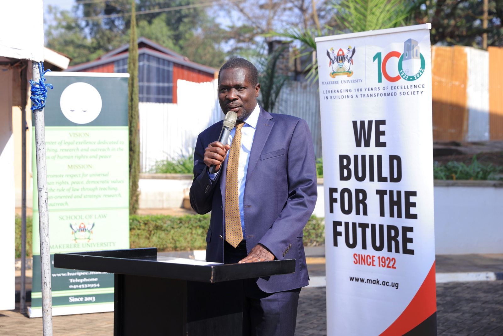 Dr. Engoru Ivan. Bachelors of Laws (LLB) Freshers’ Orientation opening ceremony, August 6th, 2026, School of Law, Makerere University, Kampala Uganda, East Africa.