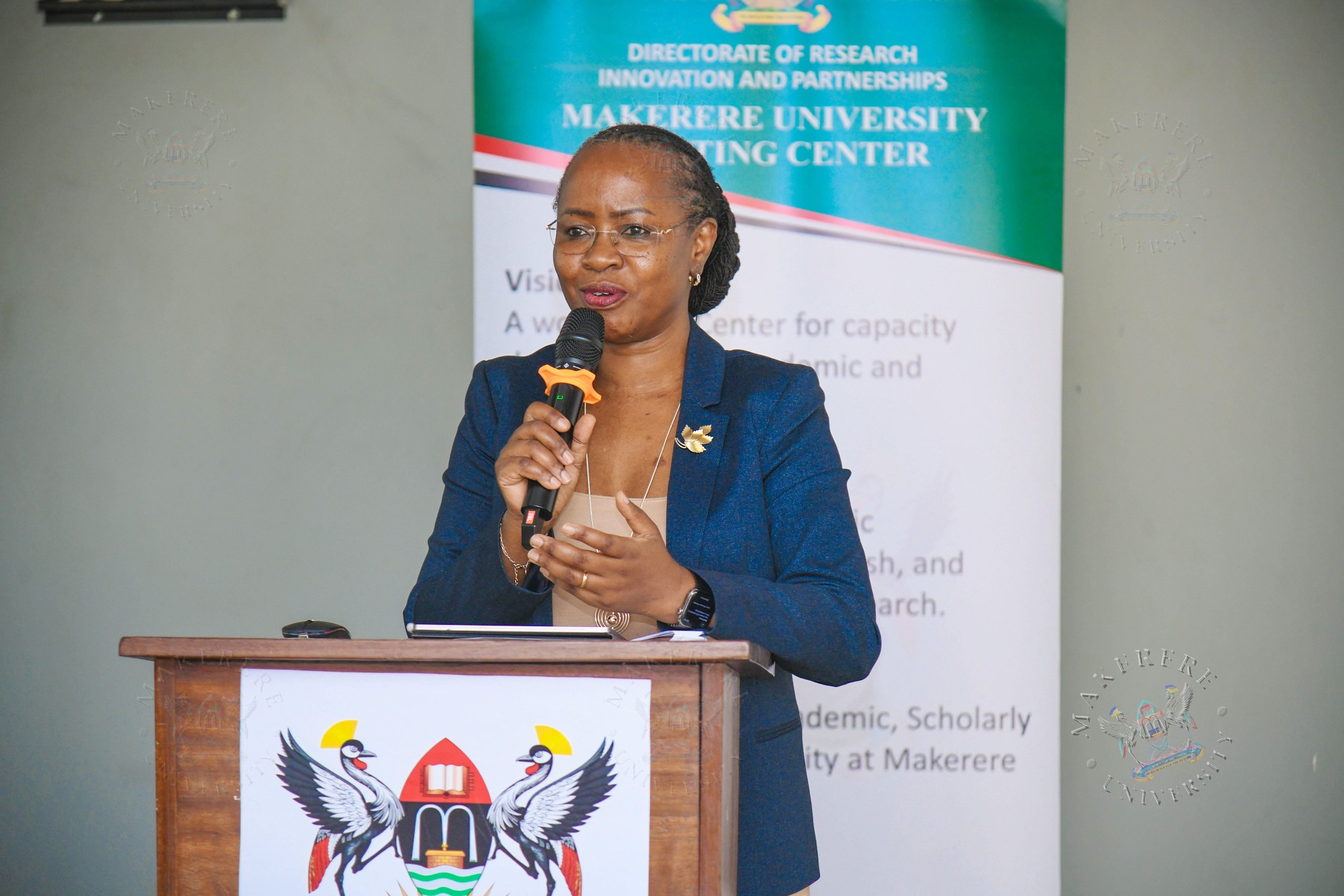 Prof. Sarah Ssali. Makerere University Writing Center (MakWC) minutes writing toolkit workshop for executive and administrative staff, opened by DVCAA Prof. Sarah Ssali, 4th August, 2026, Telepresence Hall, Senate Building, Makerere University, Kampala Uganda, East Africa.