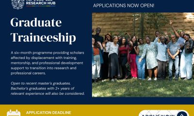 Call for Applications: Refugee-Led Research Hub (RLRH) Graduate Traineeship Programme.