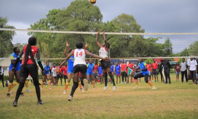 The Makerere Volleyball team in action at the previous edition of the games hosted by Maseno University, Kenya, 15th-21st December 2024. Makerere University Games Union at 13th Federation of East African University Sports (FEAUS) Games, 15th-21st December 2024, Maseno University, Kisumu County, Kenya, East Africa.
