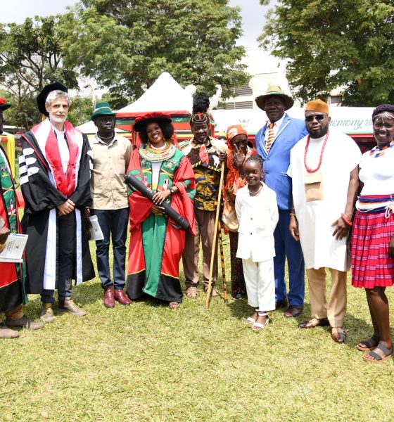 Dr. Olive Lomokol with Members of her family and MISR Faculty shortly after being conferred upon her PhD on Day 4 of the 76th Graduation Ceremony, 27th February 2026. 76th Graduation Ceremony, Day 4, College of Humanities and Social Sciences (CHUSS). Commencement Speaker-Ms. Reeta Roy, Former President & Chief Executive Officer, Mastercard Foundation. 27th February 2026, Freedom Square, Makerere University, Kampala Uganda, East Africa.