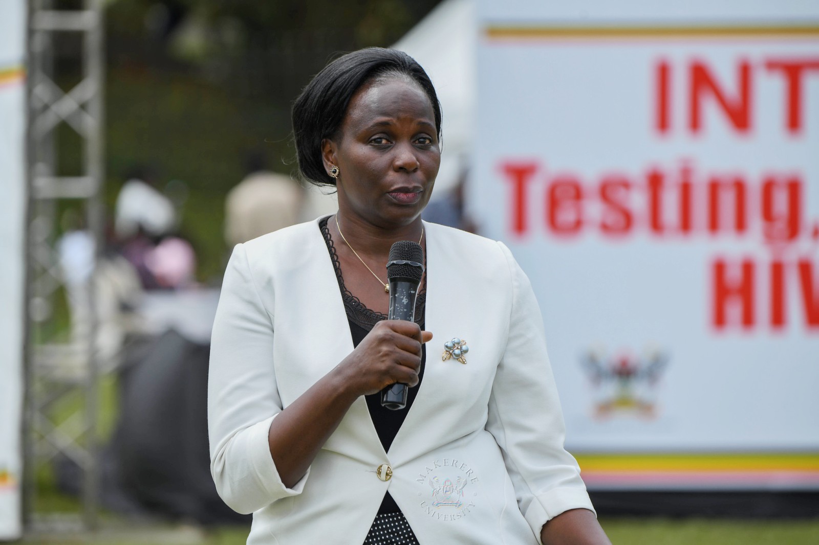Dr. Susan Nabadda Ndidde. Launch of the two-day 92nd Makerere University Guild Annual Medical Camp and intensified testing and active case finding for Malaria, HIV/AIDS and Sickle Cell Disease in universities and tertiary institutions, 17th September 2026, Freedom Square, Makerere University, Kampala Uganda, East Africa.