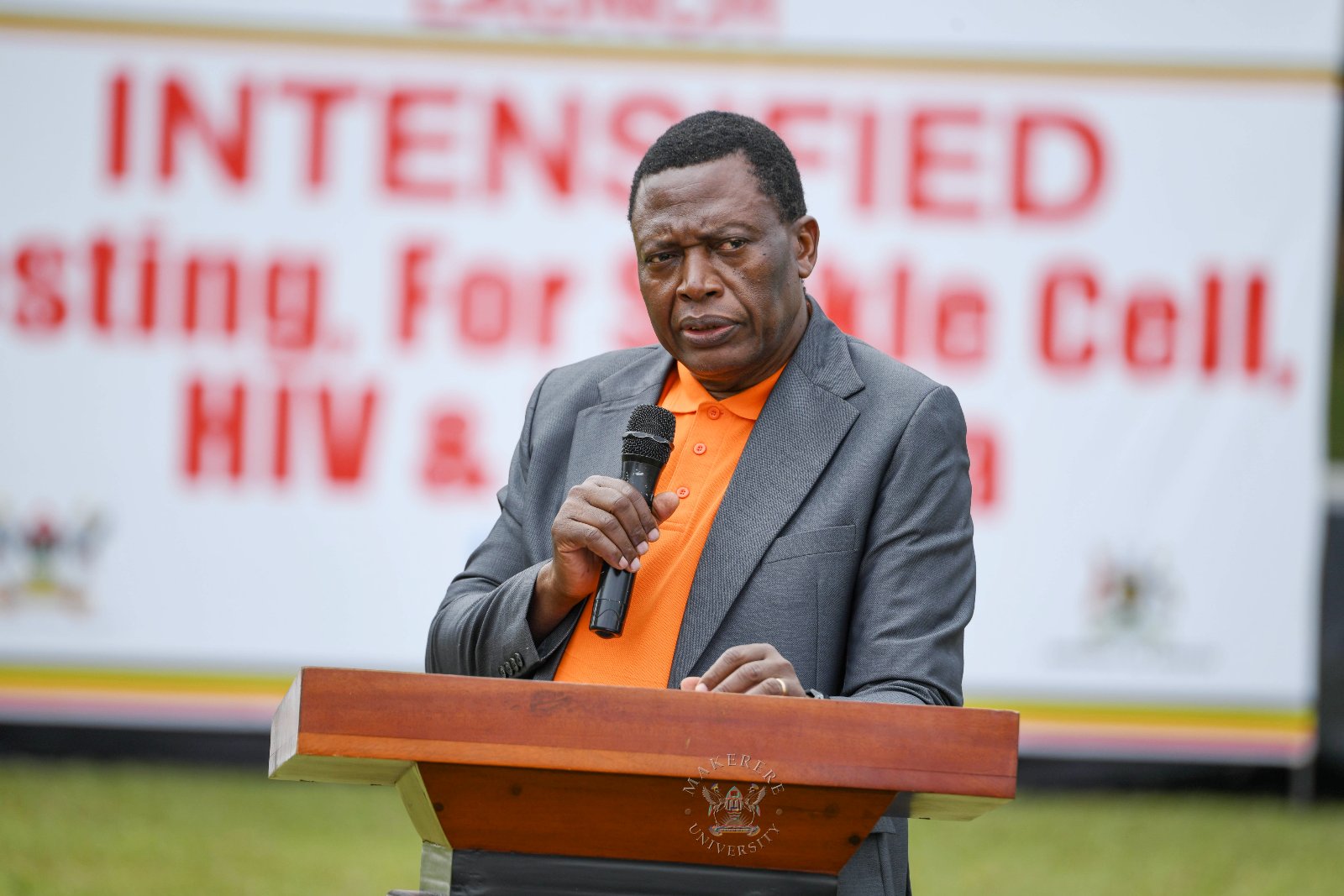 Prof. Charles Olaro. Launch of the two-day 92nd Makerere University Guild Annual Medical Camp and intensified testing and active case finding for Malaria, HIV/AIDS and Sickle Cell Disease in universities and tertiary institutions, 17th September 2026, Freedom Square, Makerere University, Kampala Uganda, East Africa.