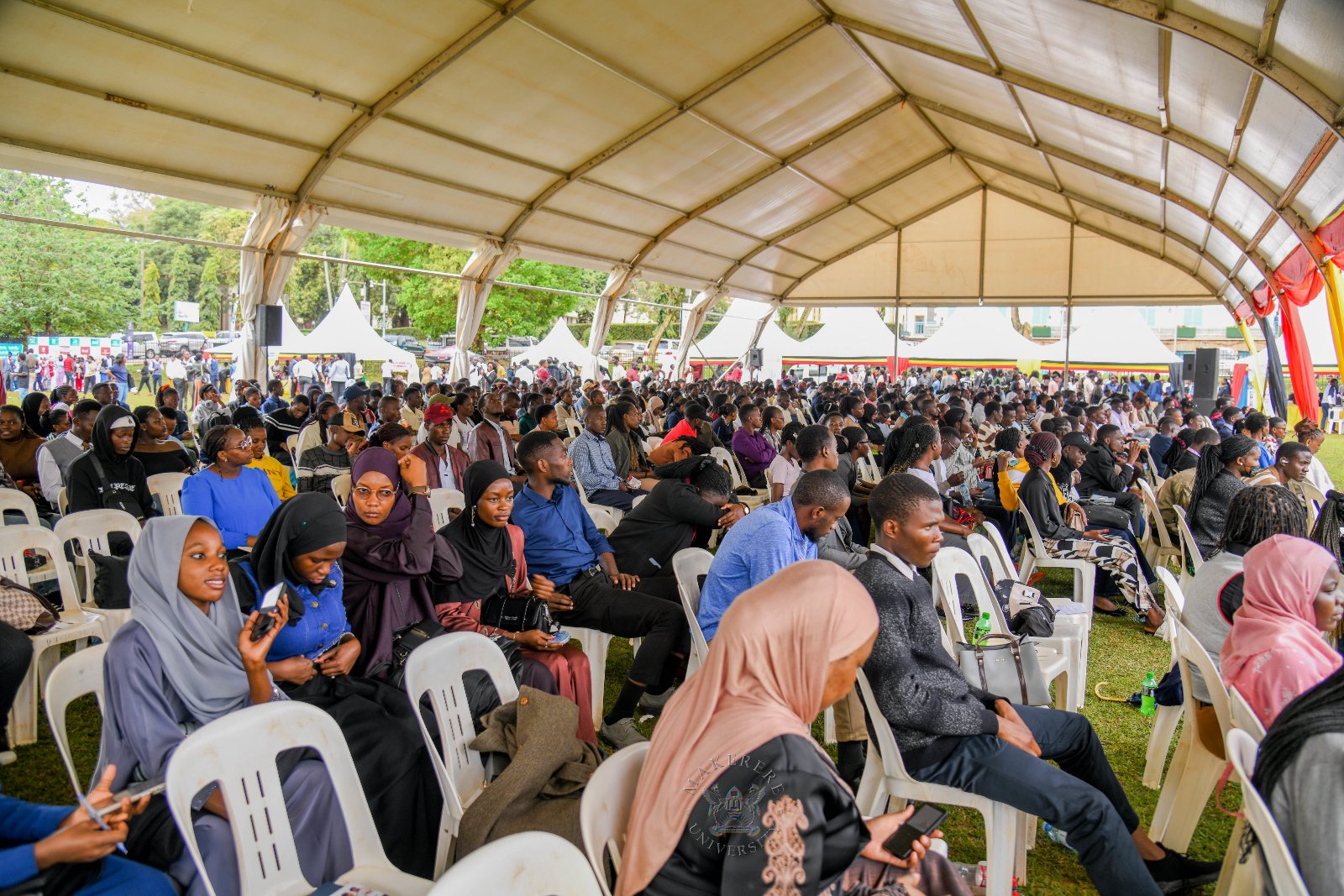 A section of students that attended the Annual Medical Camp 2026. Launch of the two-day 92nd Makerere University Guild Annual Medical Camp and intensified testing and active case finding for Malaria, HIV/AIDS and Sickle Cell Disease in universities and tertiary institutions, 17th September 2026, Freedom Square, Makerere University, Kampala Uganda, East Africa.