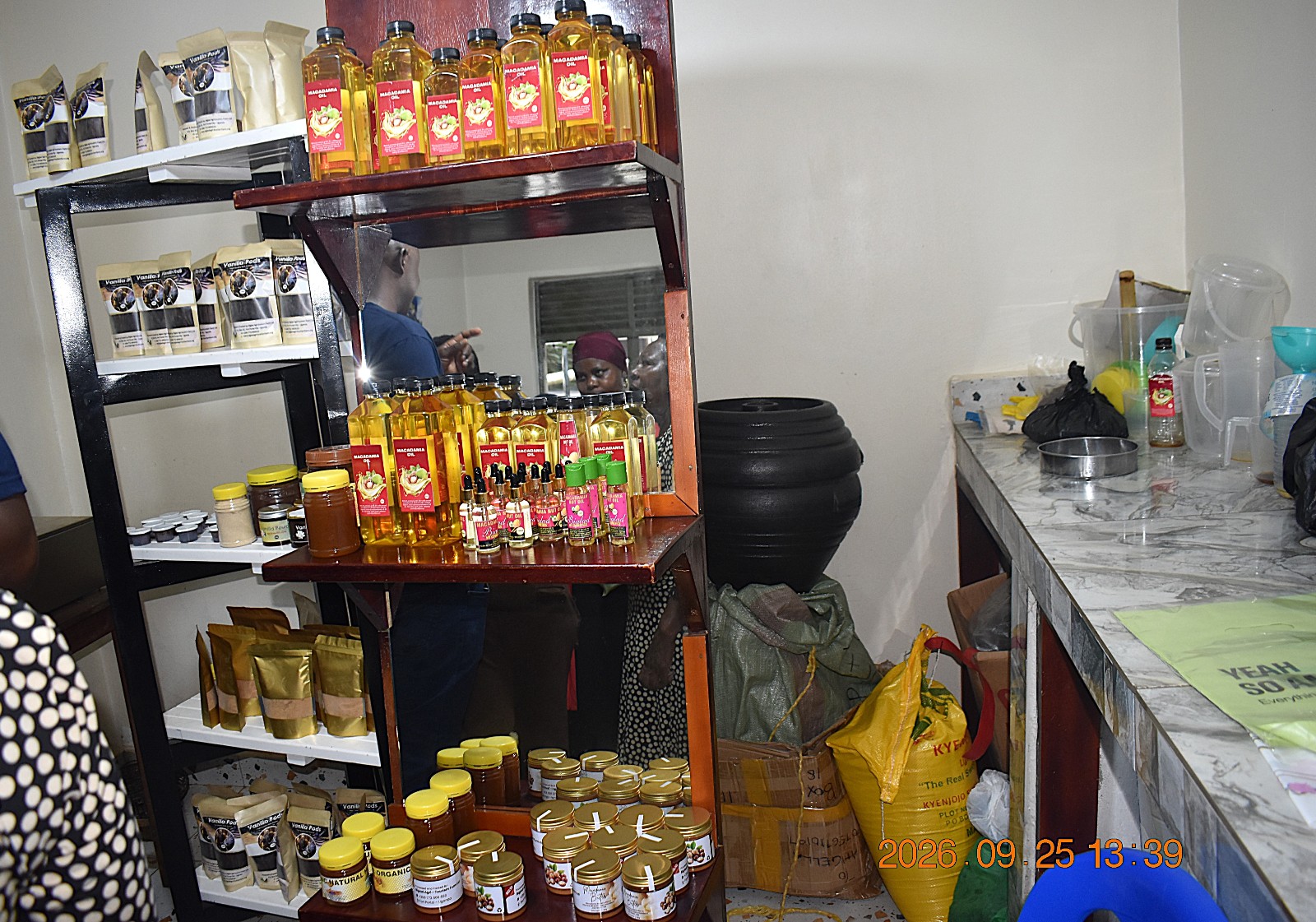 Some of the products developed from macadamia nuts. Farmers from Mbale City four-day learning exchange programme in Kasese Municipality and Kabarole District to gain new approaches to strengthening urban food production, 23rd-26th September 2026, supported by the Resilient Urban Food Systems (RUFS) Project, led by Prof. Frank Mugagga, Department of Geography, Geo-Informatics and Climatic Sciences, College of Agricultural and Environmental Sciences (CAES), Makerere University, Kampala Uganda, East Africa.