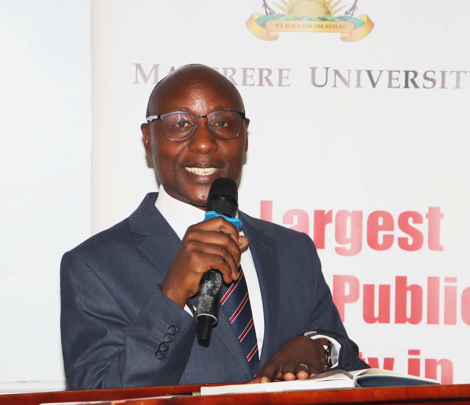 Prof. Eddy Joshua Walakira delivering his remarks after the hand over. Official Handover of Office of Deputy Principal, College of Humanities and Social Sciences (CHUSS), from Associate Prof. Eric Awich Ochen to Prof. Eddy Joshua Walakira, 14th September 2026, CHUSS Smart Room, Makerere University, Kampala Uganda, East Africa.