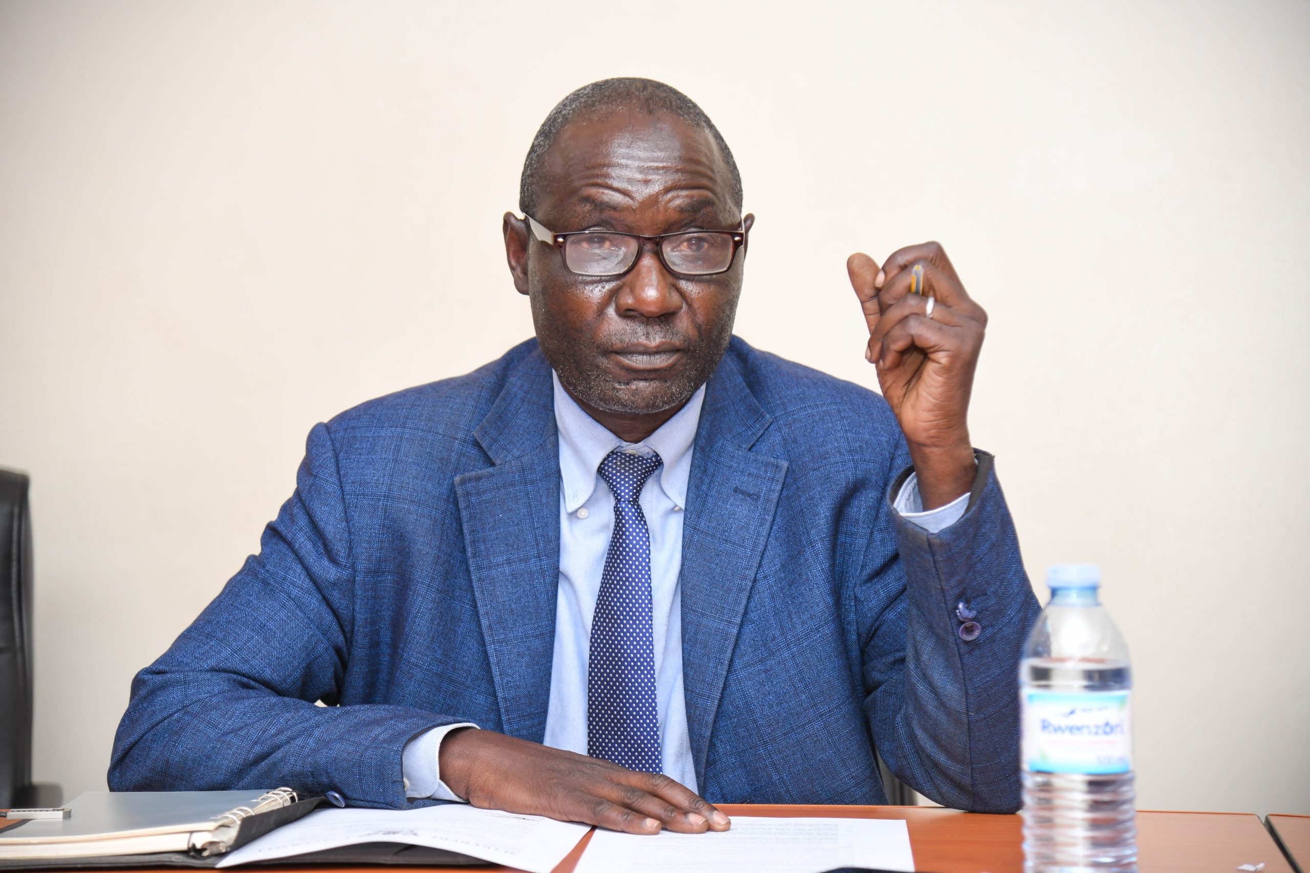 Mr. Patrick Akonyet, Director of Internal Audit, highlights the public service standing orders. Mr. Peter Mubiru handover of the office of the College Bursar to Mr. George Lusiba, 31st August 2026, College of Business and Management Sciences (CoBAMS), Makerere University, Kampala Uganda, East Africa.
