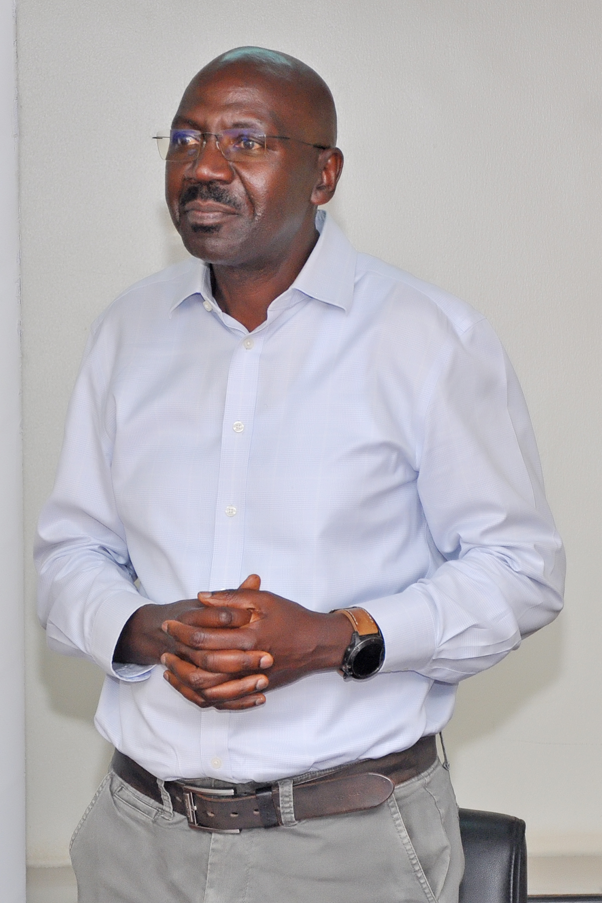 Outgoing College Bursar, Mr. Peter Mubiru reflecting on his career journey. Mr. Peter Mubiru handover of the office of the College Bursar to Mr. George Lusiba, 31st August 2026, College of Business and Management Sciences (CoBAMS), Makerere University, Kampala Uganda, East Africa.