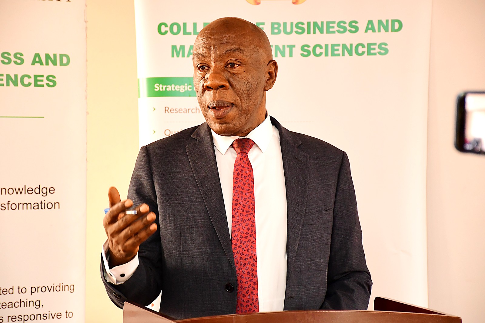 The DVCFA, Prof. Henry Mwanaki Alinaitwe launched the programme on behalf of the Vice Chancellor. College of Business and Management Sciences (CoBAMS) launch Blended Intensive Programme (BIP) titled Enhancing Skills in Polycrisis Management: African and European Approaches, under the PolyCIVIS network, with participants from Makerere University, the University of Salzburg, the National and Kapodistrian University of Athens, and Universidad Autónoma de Madrid, 7th September 2026, Makerere University, Kampala Uganda, East Africa.