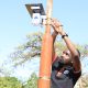 AirQo device being installed in Kisumu Kenya. Low-cost Air Quality Monitor installation by AirQo, College of Computing and Information Sciences (CoCIS), Makerere University, Kampala Uganda, East Africa. Named finalist for the 2026 Earthshot Prize, 18th September 2026.