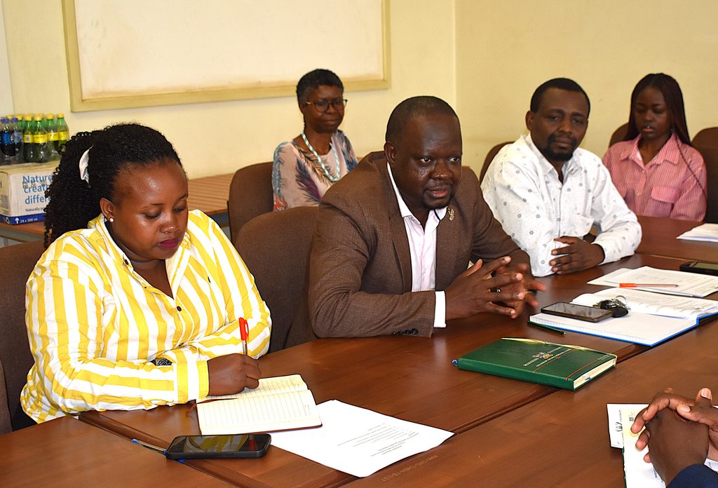 The Dean, School of Physical Sciences, Prof. David Ssevviiri (C) and the Dean, School of Biosciences, Prof. Arthur Tugume appreciated Prof. Kasozi’s efforts towards streamlining academic processes at the College. Prof. Juma Kasozi formally hands over the office of Deputy Principal, College of Natural Sciences (CoNAS) to Prof. Godwin Kakuba, 11th September 2026, Makerere University, Kampala Uganda, East Africa.