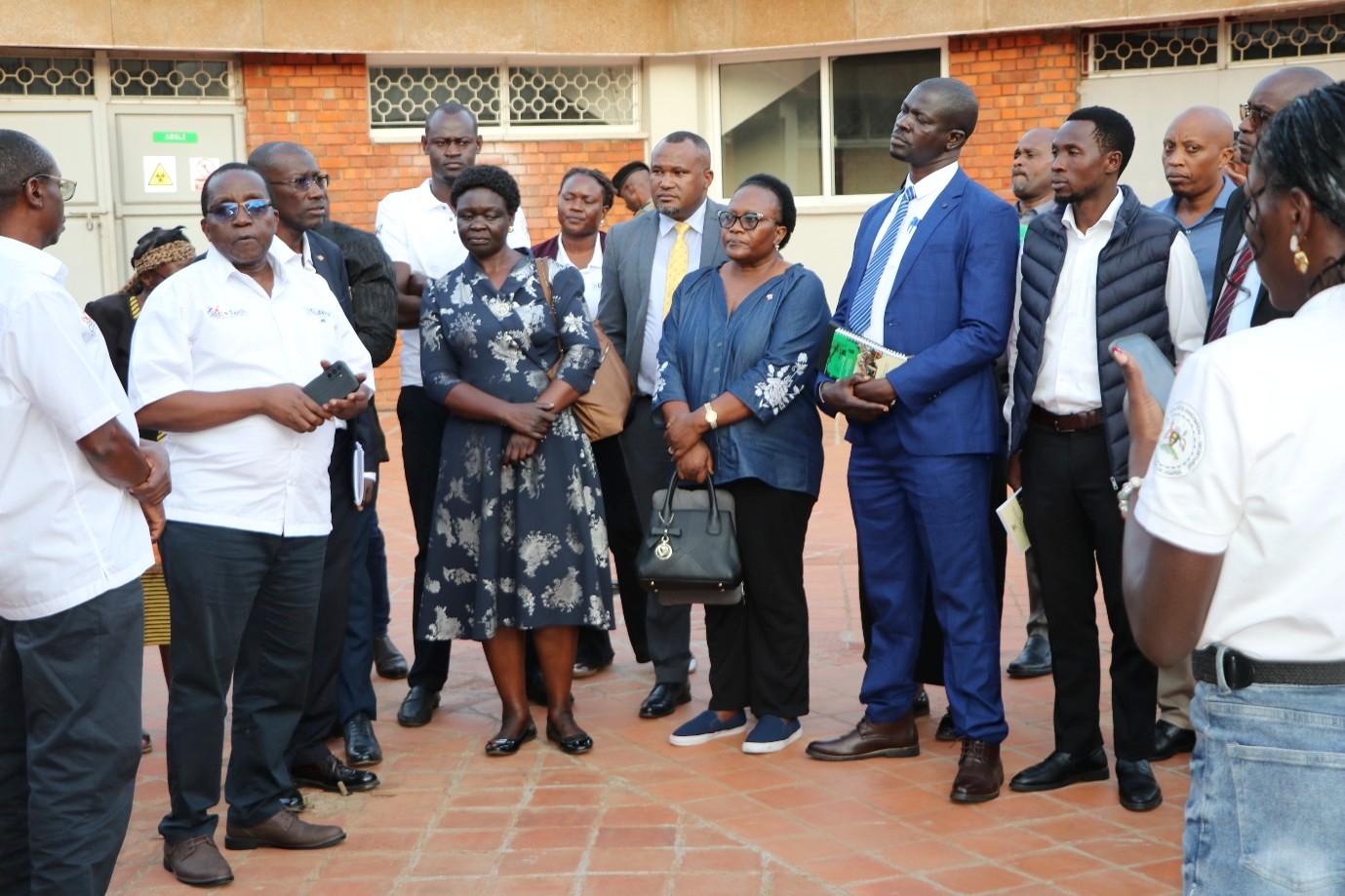 Members of the Parliamentary Committee on Science, Technology with officials from Makerere University during their tour on 31st August 2026. Parliamentary Committee on Science, Technology, and Innovation visits the Centre for Global Biosecurity and Biomolecular Technology (CeBIOTECH) to assess the progress of ventures supported under the Science, Technology and Innovation–Office of the President (STI-OP) and answer How can Uganda turn investments in scientific research into practical technologies, enterprises, and solutions that respond to national development challenges? 31st August 2026, College of Veterinary Medicine, Animal Resources and Biosecurity (CoVAB), Makerere University, Kampala Uganda, East Africa.