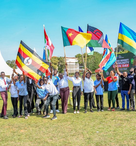 Scholars showcasing their national colours to celebrate diversity at the event on 5th September 2026. Community Open Day for Mastercard Foundation Initiatives at Makerere University, where Prof. Claire Mack Mugasa represented the Deputy Vice Chancellor (Academic Affairs) Prof. Sarah Ssali as Guest of Honour, 5th September 2026, Freedom Square, Kampala Uganda, East Africa.