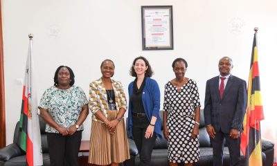 L-R: Ms. Hawa Ndagire, Prof. Sarah Ssali, Dr. Tracy Rabin, Prof. Harriet Mayanja-Kizza, and Mr. Mathias Ssemanda pose for a group photo after the courtesy call on 27th August 2026. Courtesy call on Prof. Sarah Ssali, the Deputy Vice Chancellor in charge of Academic Affairs (DVCAA) by co-directors Dr. Tracy Rabin from Yale and Prof. Harriet Mayanja-Kizza from Makerere as the Makerere University–Yale University (MUYU) partnership celebrates two decades of collaboration in health education, clinical care, and applied research, 27th August 2026, Main Building, Makerere University, Kampala Uganda, East Africa.