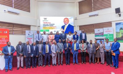 Hon. Eng. Jonard Asiimwe Akiiki with University Management, MakSPH leadership and researchers following the engagement on strengthening research translation, adoption and scale on 16th September 2026. Hon. Eng. Jonard Asiimwe Akiiki, Minister of Science, Technology and Innovation in the Office of the President, Day 3 of Ministerial Maiden Visit to Makerere University, 16th September 2026, Kampala Uganda, East Africa.