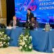 Prof. Sergey Bodrunov (L) and Prof. Sarah Ssali (R) signing the MoU on 19th September 2026 in Rome, Italy.