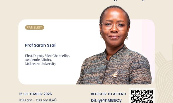 Prof. Sarah Ssali, Panelist, Virtual Round Table on Restoring Trust in Academia and the Knowledge Economy, September 15, 2026. Graphic: X/@GTSummit2026