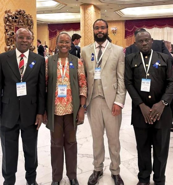L-R: Prof. Edward Bbaale, Prof. Sarah Ssali, Dr. Tonny Mayambala-Sebbaggala and Dr. Peter Babyenda at the Gathering in Rome on 17th September 2026. World Association of Noonomy Annual Gathering 17th September 2026 in Rome, Italy.