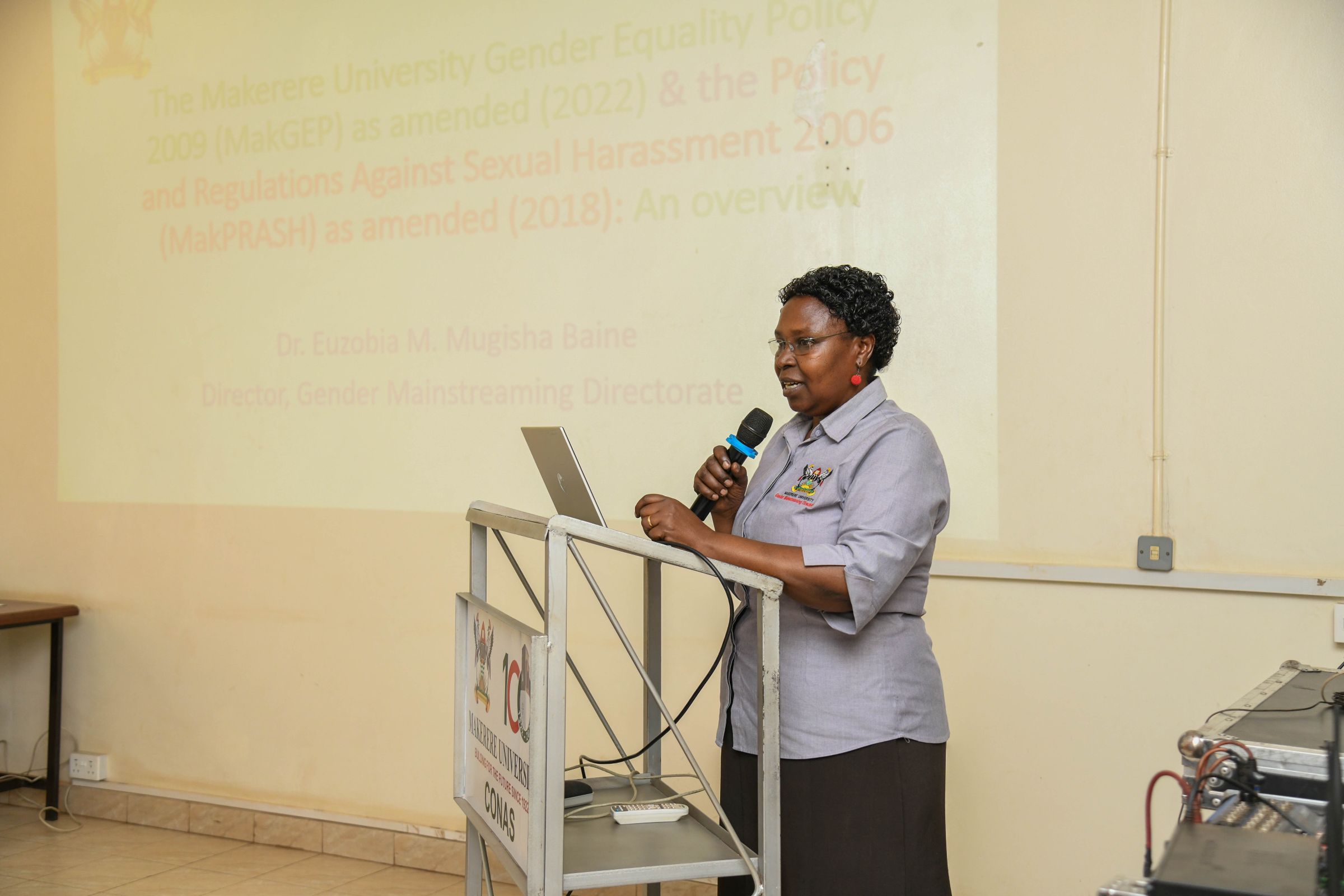 Dr. Euzobia Baine presentation during the Dissemination Workshop on 30th Oct 2026 at CoNAS