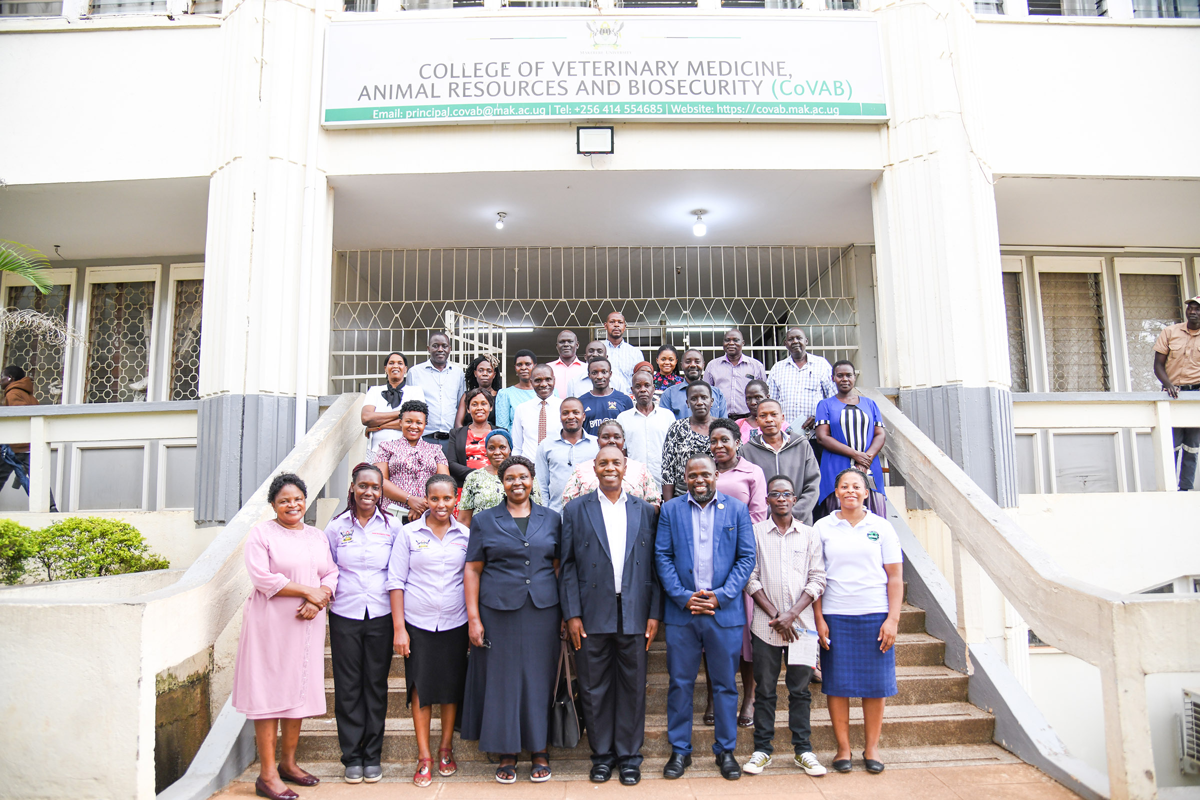 Participants take off time for a group photo at the Gender policy dissemination engagement