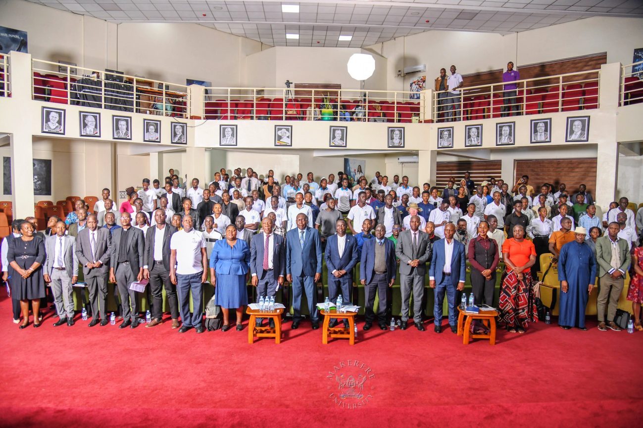Officials with Debaters at the Grand Finale on 29th September 2026. 2nd National Inter University Debate Competition 2026 under the theme “Students Health, Safety and Well-Being: A Catalyst for enhanced educational outcomes and academic excellence in higher education institutions in Uganda.” where Makerere secured 2nd place in the grand finale, National level. School of Public Health Auditorium, 29th September 2026, Makerere University, Kampala Uganda, East Africa.