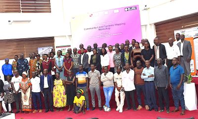 Community leaders and selected residents of Kampala together with the team from the Urban Action Lab at the workshop held on 1st October 2026 in the School of Public Health Auditorium. Urban Action Lab community-level systems-mapping workshop to develop a shared understanding of how solid waste, drainage, flooding, climate vulnerability, health, and livelihoods interact within Kampala’s informal settlements 1st October 2026, School of Public Health Auditorium, Makerere University, Kampala Uganda, East Africa.