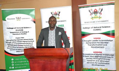 The Project Coordinator, Dr Denis Mutebi briefing stakeholders on the purpose of the exercise. Department of Geology and Petroleum Studies, College of Natural Sciences, Makerere University stakeholder workshop to get input on the review of its Geology curricula and the development of industry-aligned short courses supported by the Government of the Federal Republic of Germany and the European Union through Deutsche Gesellschaft für Internationale Zusammenarbeit (GIZ), 6th October 2026 at Silver Springs Hotel, Bugolobi, Kampala, Uganda, East Africa.