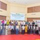 MakSPH Dean Prof. Rhoda Wanyenze, Dr. Steven Kabwama, district health officials and partners at the EPiC validation workshop on Uganda’s Ebola and Marburg outbreak responses, 6 October 2026. Makerere University School of Public Health and FHI 360 country validation workshop convened by the Meeting Targets and Maintaining Epidemic Control (EPiC) project, to examine lessons from Uganda’s response to filovirus disease outbreaks, 6th October 2026, MakSPH Auditorium, Makerere University, Kampala Uganda, East Africa.