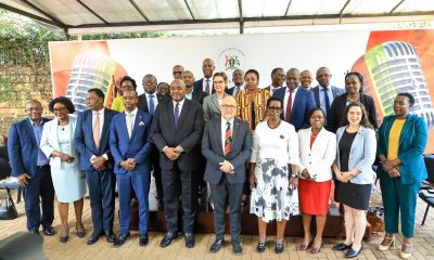 Stakeholders pose for a group photo at the UPHIA preliminary results release on 1st October 2026. Released of preliminary findings of the 2025 Uganda Population-Based HIV Impact Assessment (UPHIA 2025), a national household survey that provides a current picture of the country’s HIV response and selected non-communicable disease indicators, Ministry of Health-overall leadership, Makerere University School of Public Health (MakSPH)-prime implementing organisation, working with UVRI, UBOS, regional referral hospitals and local governments. Funded by PEPFAR through the U.S. CDC, 1st October 2026, Uganda Media Centre, Kampala Uganda, East Africa.